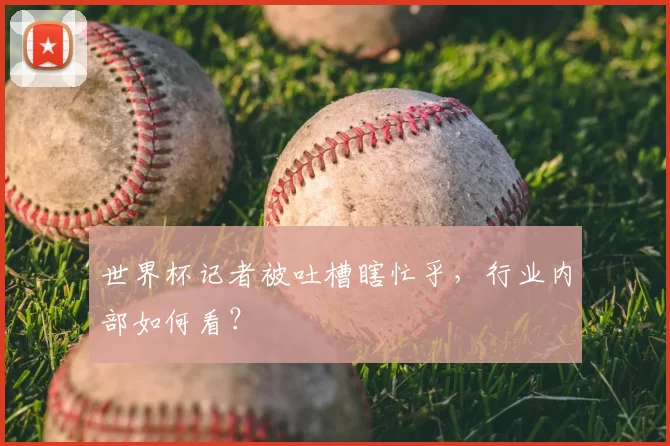 世界杯记者被吐槽瞎忙乎,行业内部如何看?