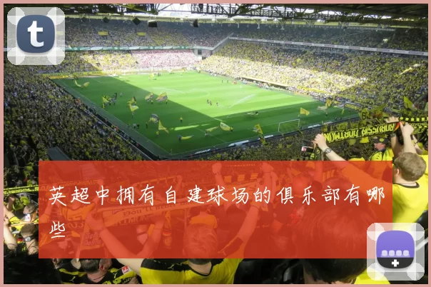 英超中拥有自建球场的俱乐部有哪些