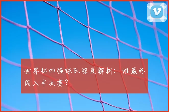 世界杯四强球队深度解析:谁最终闯入半决赛?